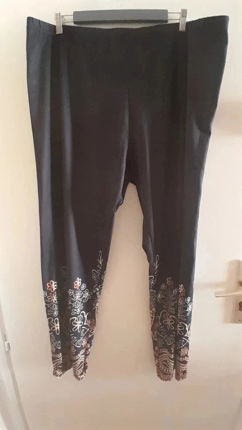 Plus size leggings, etnische print, zwart met print, maat 54/56 – photo 2